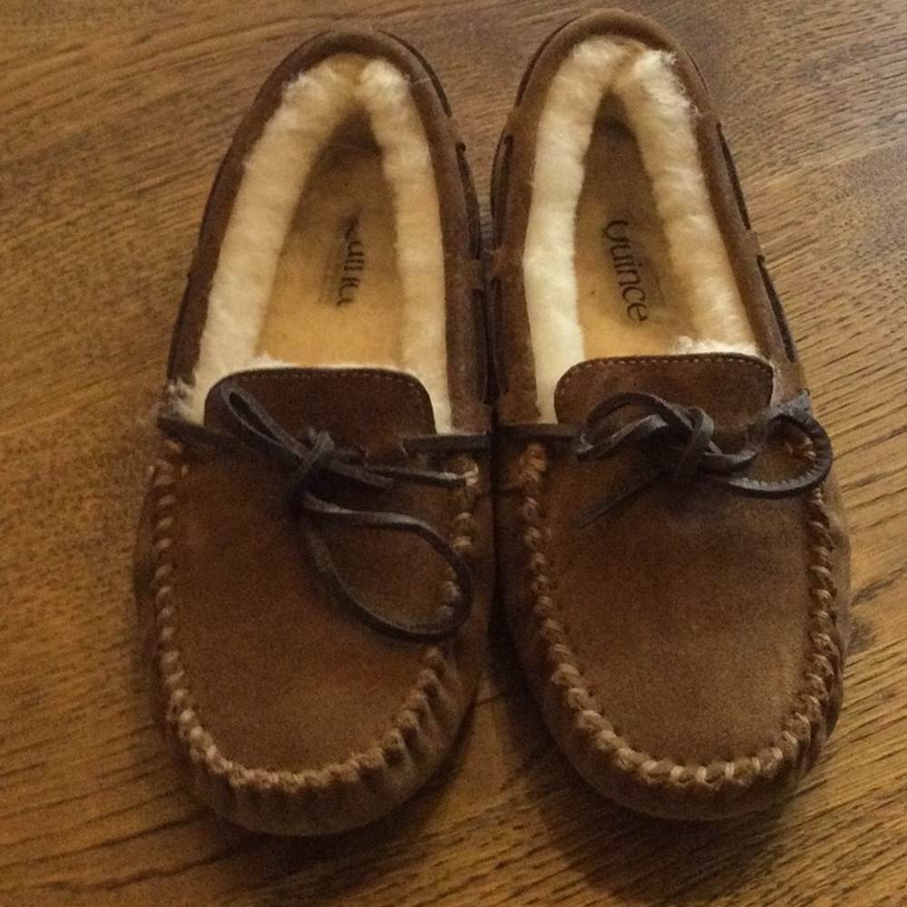 Quince shearling moccasins